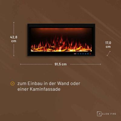 Preview: Glow Fire Elektro-Wandkamin Smart Wall 36